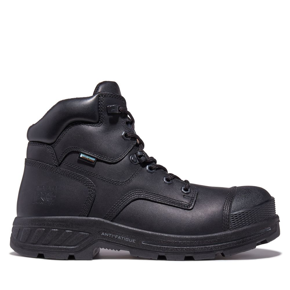 Botas de Trabajo Timberland Hombre Pro® Endurance Hd 6" Comp Toe Negras - Chile HWP-263401